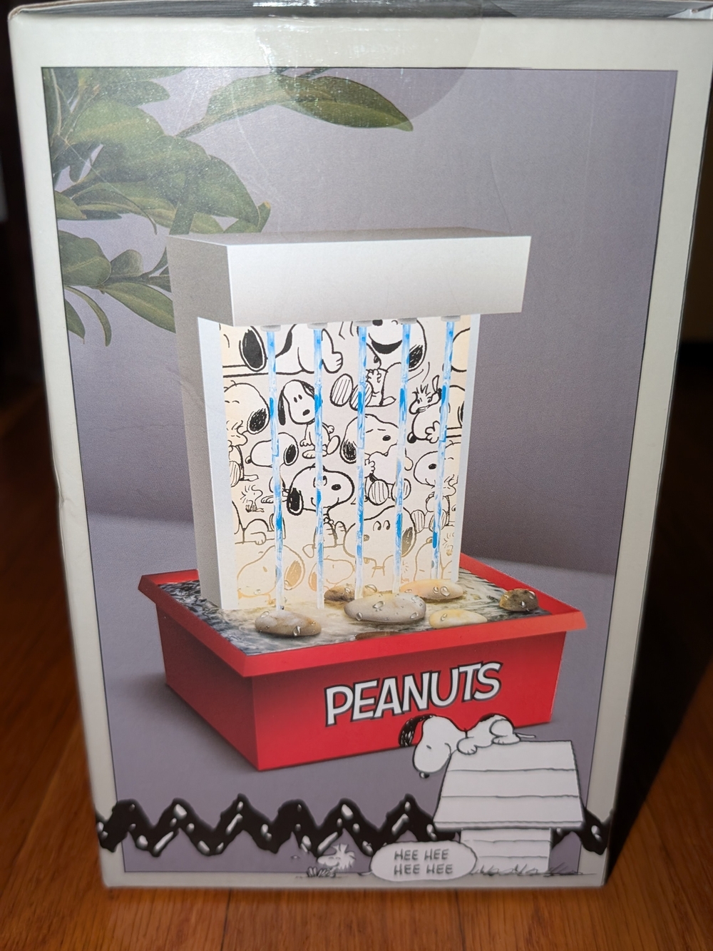 Peanuts Themed Tabletop Water Fountain - Red Base